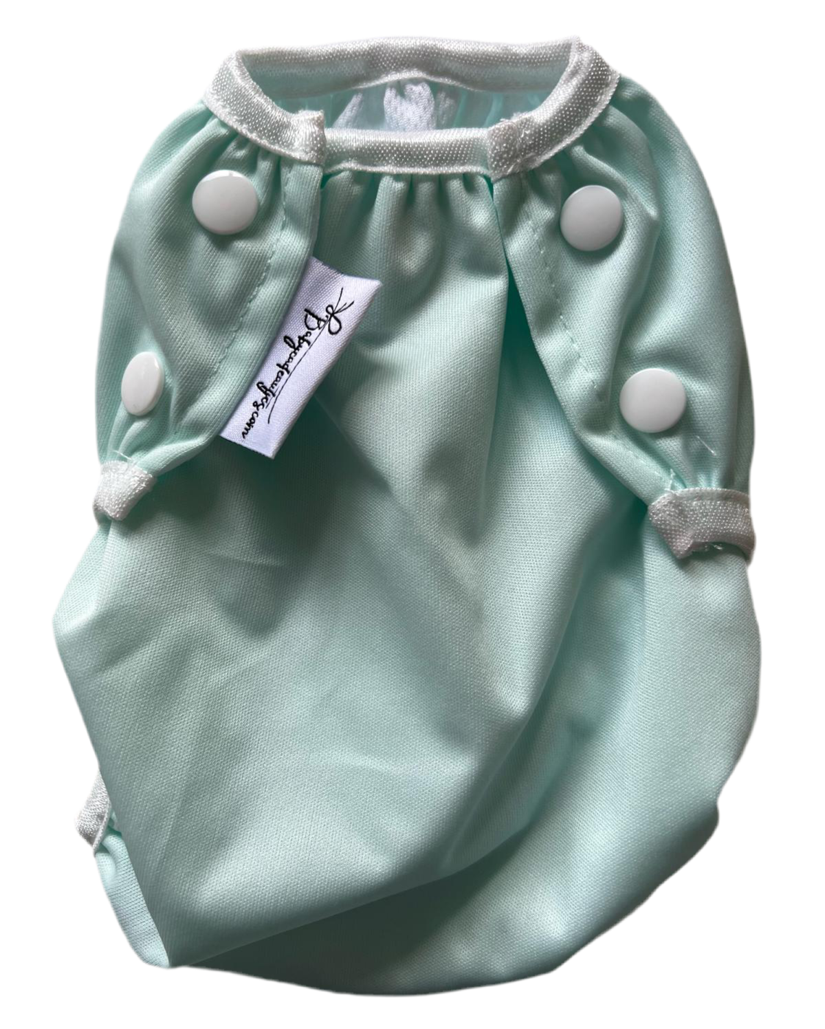 Wasbare zwemluier Mint effen design