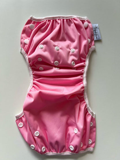 Wasbare zwemluier Roze effen design