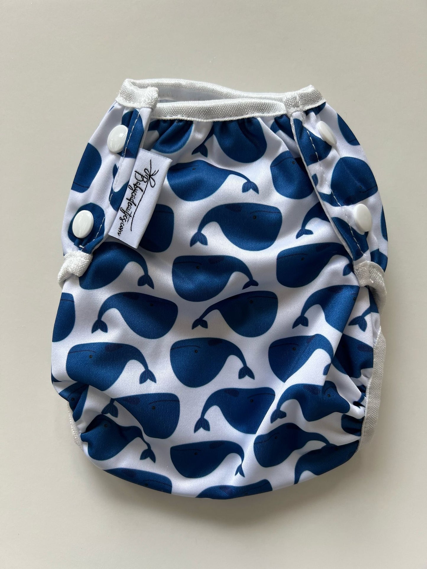 Wasbare zwemluier Walvis design