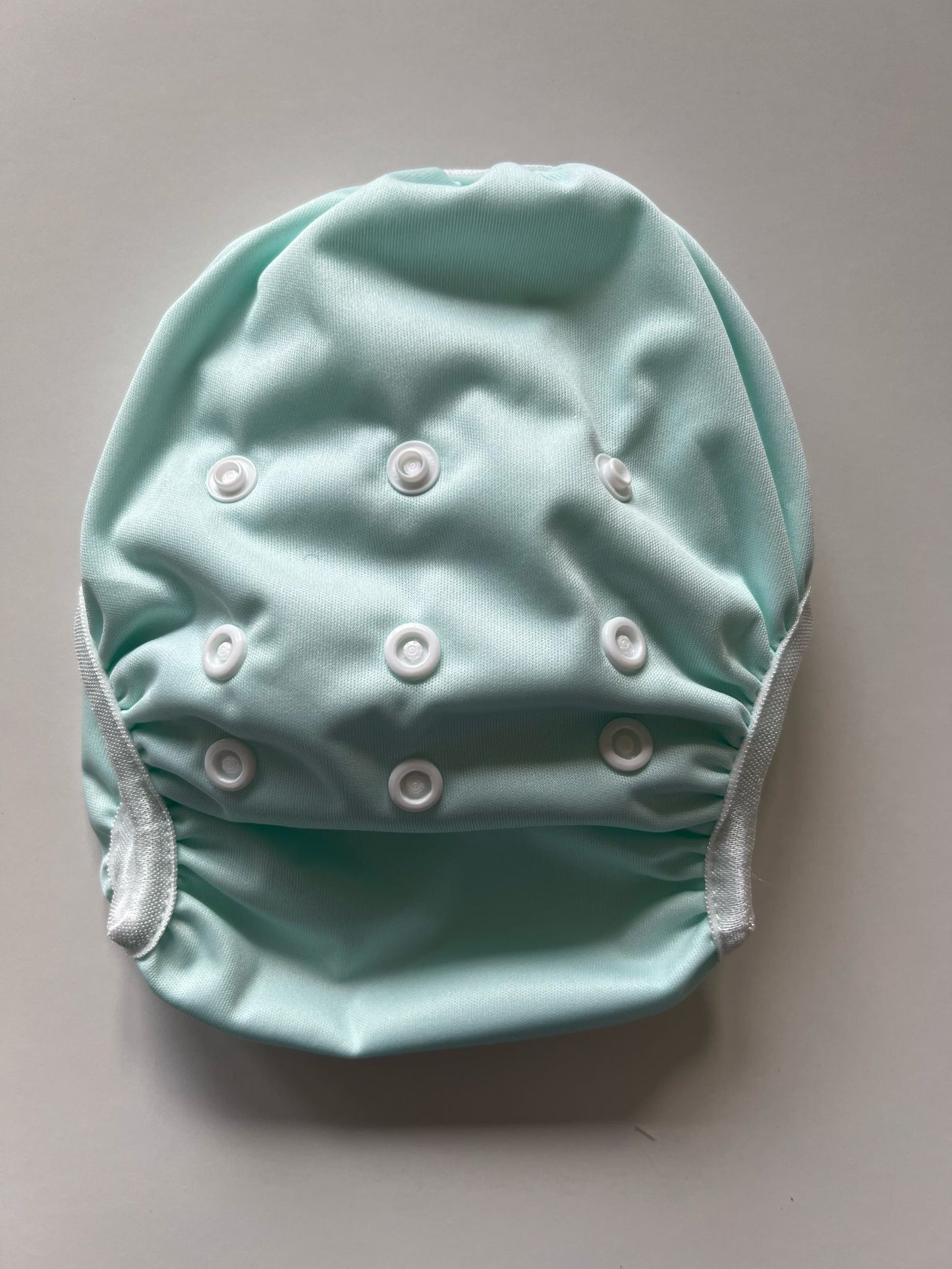 Wasbare zwemluier Mint effen design