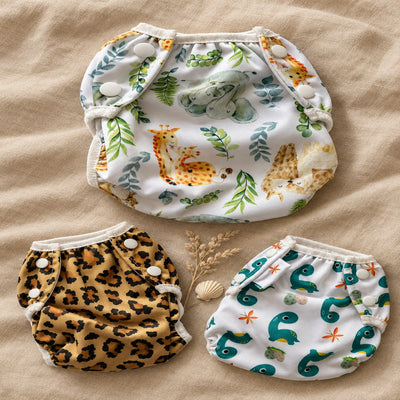 Wasbare zwemluier Jungle design 1