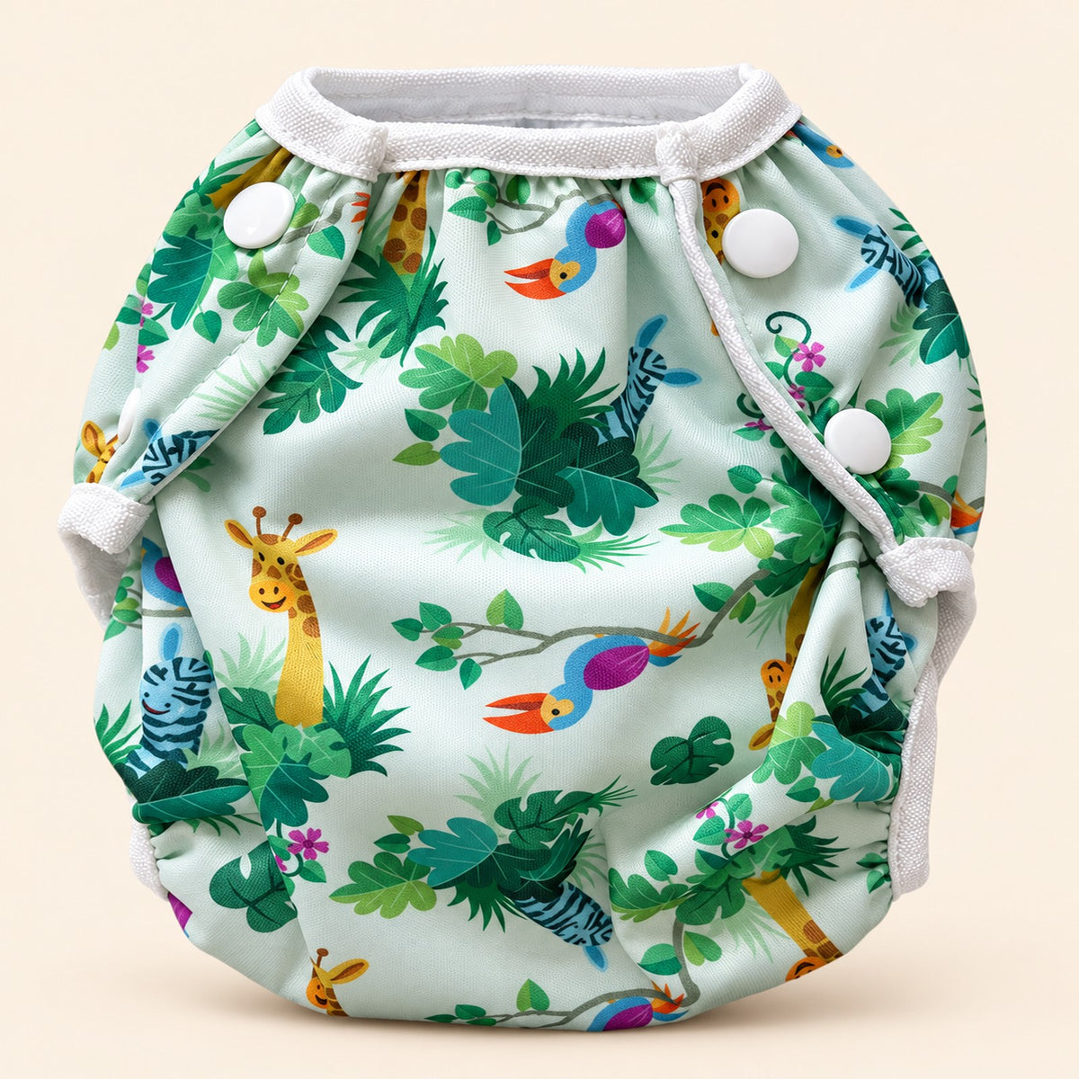 Wasbare zwemluier Jungle design 2 – studiofoto