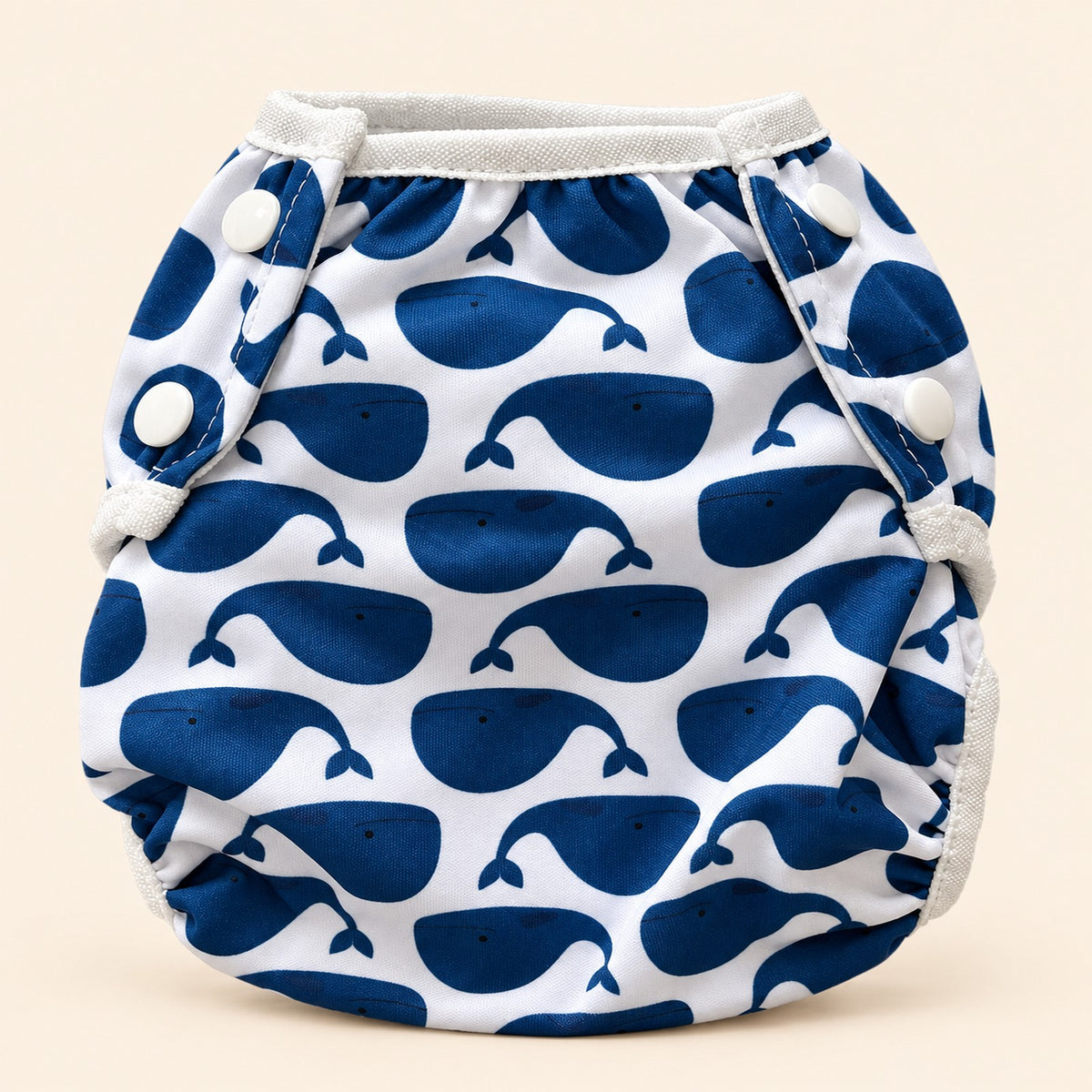 Wasbare zwemluier Walvis design – studiofoto